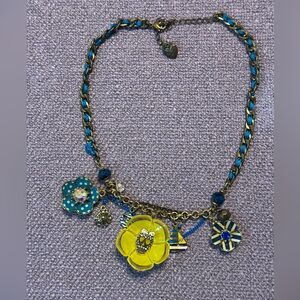 Betsey Johnson vintage “Yacht Club Spectator” skull and nautical themed necklace